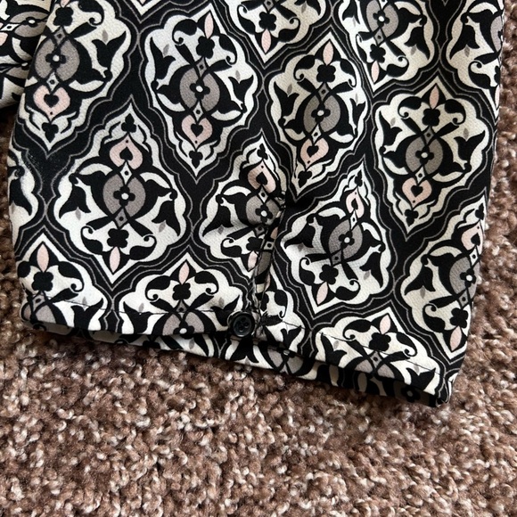 H&M Conscious Collection Black and White Fit and Flare Mini Dress Crew Neck - Picture 12 of 12